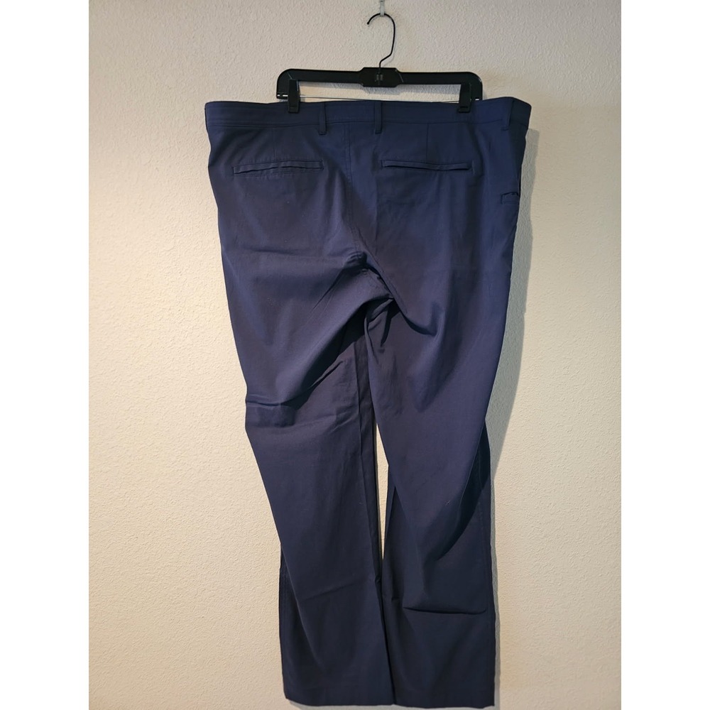 Roundtree and Yorke Pants Mens 42x32 Navy Performance Stretch Golf Work - Picture 3 of 4
